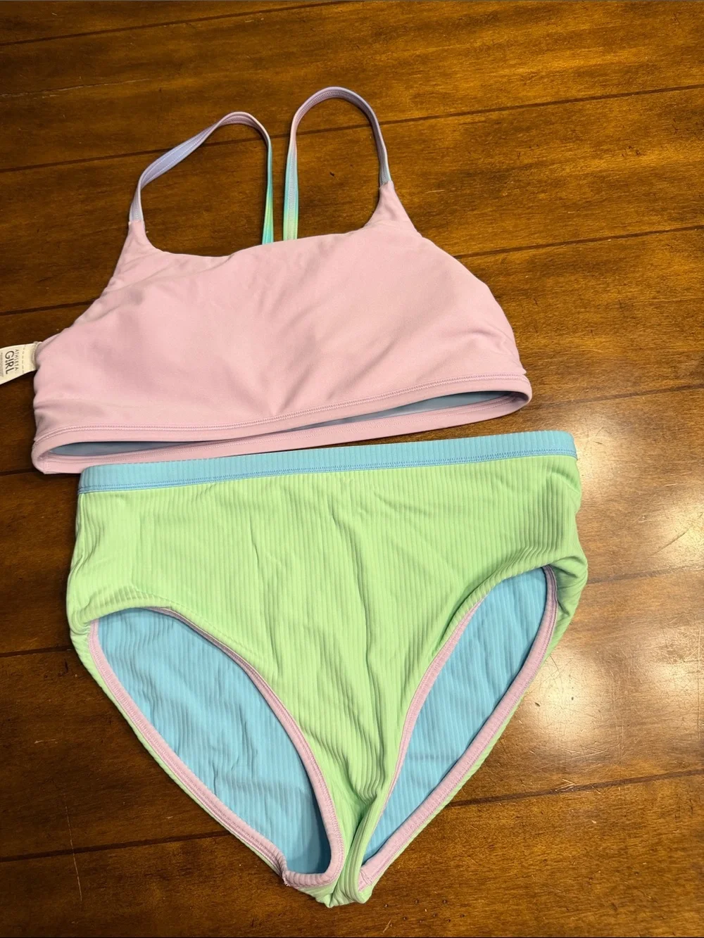 Athleta Girl Two-Piece Reversible Swim Set
